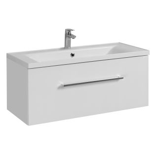 Тумба под раковину Акватон Мадрид М 100см белый 1A126901MA010